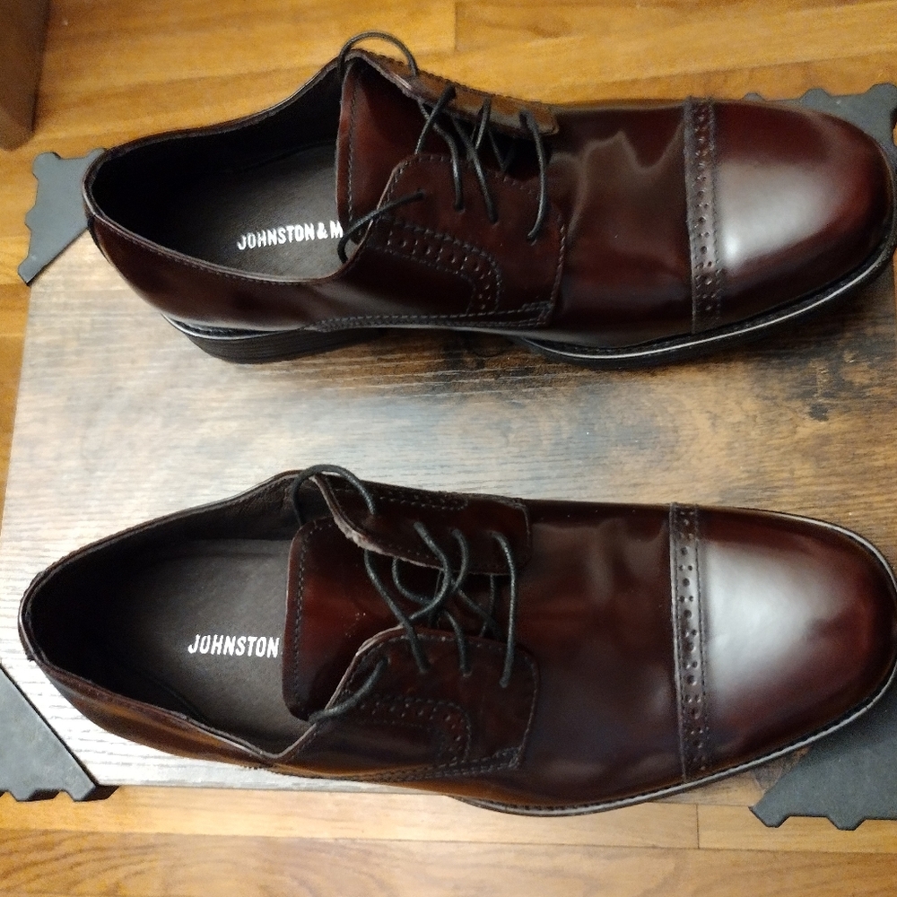 Johnston & Murphy, Burgundy Atchison Cap Toe